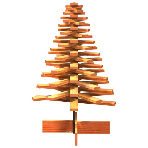 Árvore de Natal ornamento madeira pinheiro sólido marrom cera 100 cm M 4