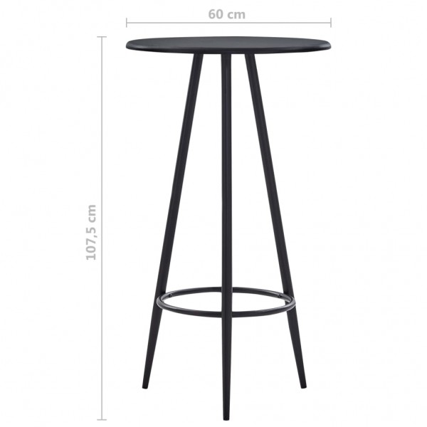 Mesa de bar 60x107.5 cm MDF preto M 4