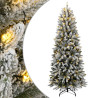 Árvore Natal artificial c/ 300 luzes LED e flocos de neve 240cm 1