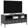 Mueble de TV acero laminado en frío antracita 101.5x39x43.5 cm 1