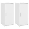 Sapateiras 2 pcs 32x35x70 cm contraplacado branco 3