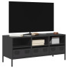 Mueble para TV acero laminado en frío negro 101.5x39x43.5 cm 1
