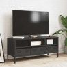 Mueble para TV acero laminado en frío negro 101.5x39x43.5 cm 3