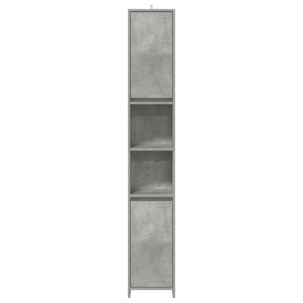 Armario baño madera contrachapada gris hormigón 30x30x183.5 cm M 4