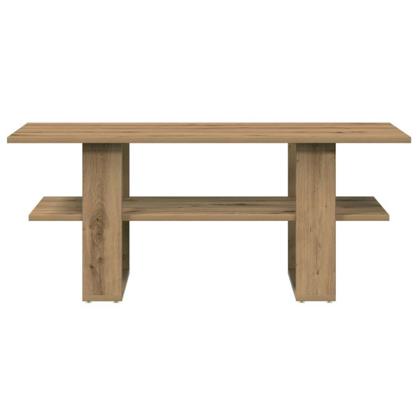 Mesa de centro madera ingeniería roble artesanal 102x55x42cm M 4