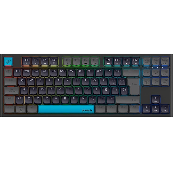 Teclado gaming royal pbt mecanico negro M 5