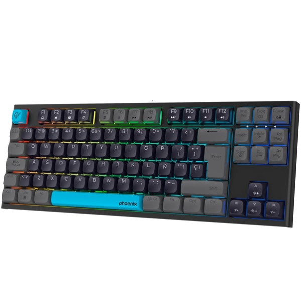 Teclado gaming royal pbt mecanico negro M 6