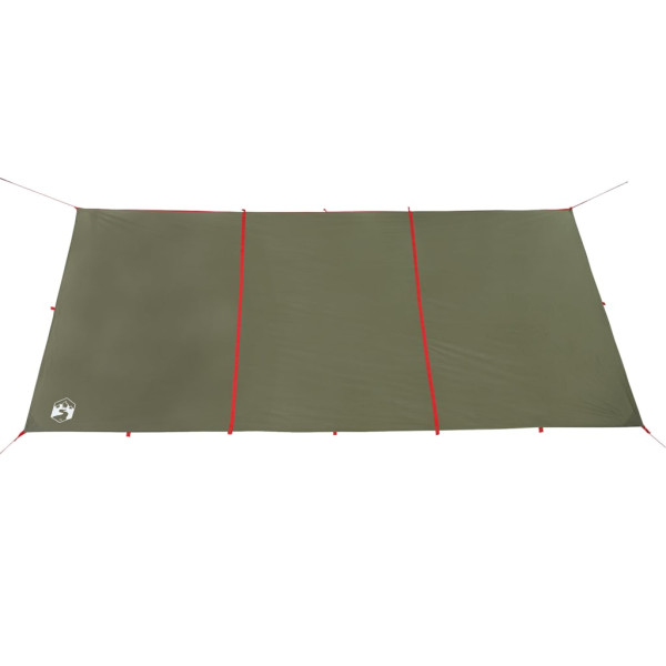Lona de camping impermeable verde oliva 451x420 cm M 5
