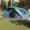 Tenda de campismo túnel para 5 pessoas impermeável azul 3