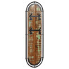 Percheros de pared con 4 ganchos 2 uds madera maciza reciclada 4