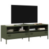 Mueble TV acero laminado en frío verde oliva 135x39x43.5 cm 1