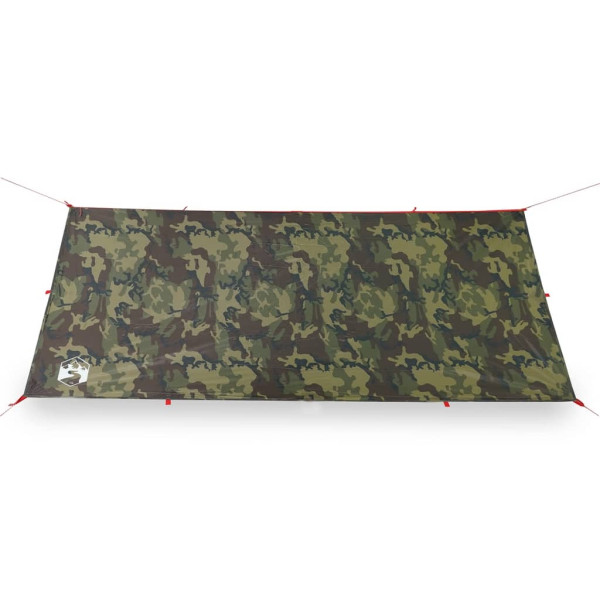 Lona de campismo 406x306 cm impermeável camuflagem M 5
