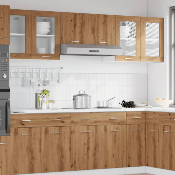 Armario vitrina colgante madera roble artisian 40x31x60 cm M 3