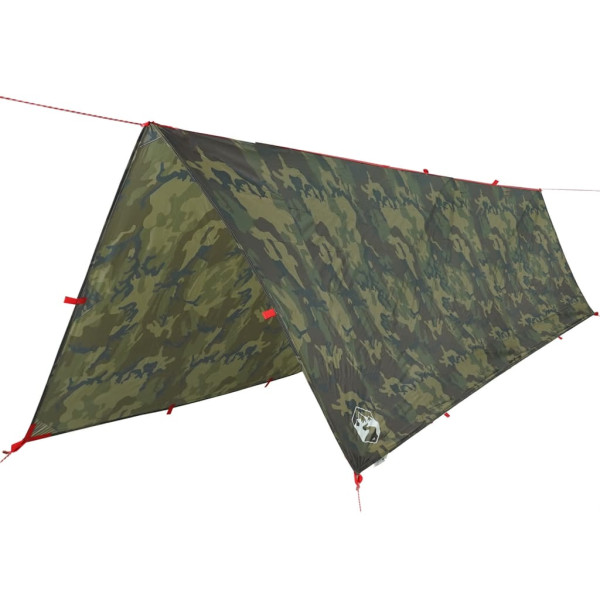 Lona de camping impermeable camuflaje 506x306 cm M 2