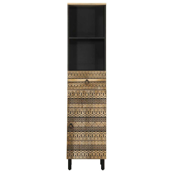 Mueble de baño madera maciza de mango 38x33.5x160 cm M 3