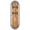 Percheros de pared con 4 ganchos 2 uds madera maciza de acacia 5