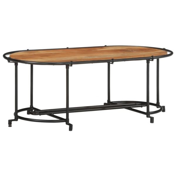 Mesa de centro 110x55x40 cm madeira de acácia maciça M 3