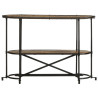 Mesa consola 110x42x76 cm madeira recuperada maciça 4