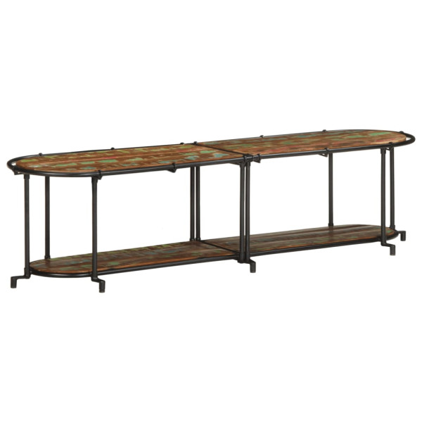 Mueble de TV madera maciza reciclada 160x42x40 cm M 3