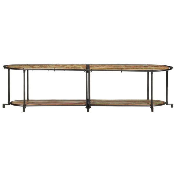 Mueble de TV madera maciza reciclada 160x42x40 cm M 4