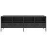 Mueble para TV acero laminado en frío negro 135x39x43.5 cm 4