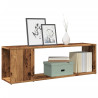 Mueble para TV madera ingeniería madera envejecida 100x24x32 cm 1