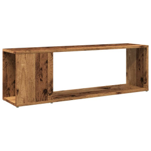 Mueble para TV madera ingeniería madera envejecida 100x24x32 cm H