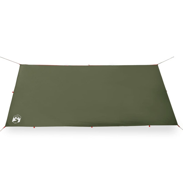 Lona de camping impermeable verde oliva 366x306 cm M 5
