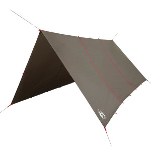 Lona de camping impermeable marrón 451x420 cm H