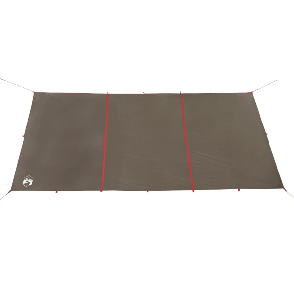 Lona de camping impermeable marrón 451x420 cm M 5