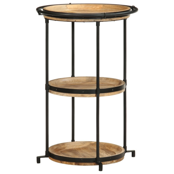 Mesa auxiliar madera maciza de mango Ø55x83 cm M 3