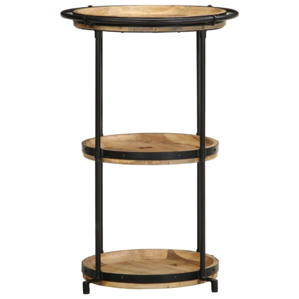 Mesa auxiliar madera maciza de mango Ø55x83 cm M 4