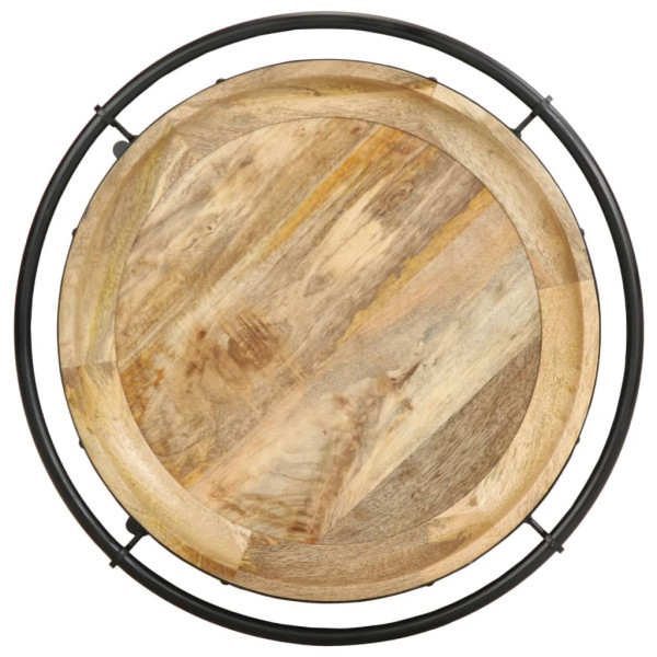 Mesa auxiliar madera maciza de mango Ø55x83 cm M 5