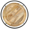 Mesa auxiliar madera maciza de mango Ø55x83 cm 5