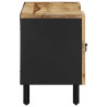 Mueble de TV madera maciza de mango rugosa negro 105x33.5x46 cm 4