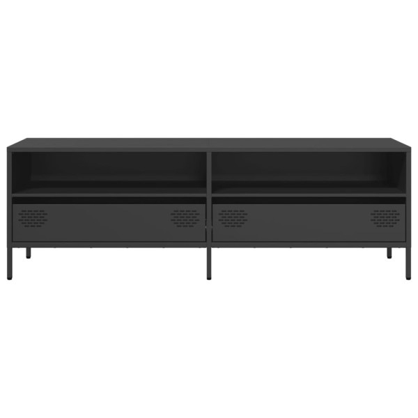 Mueble para TV acero laminado en frío negro 135x39x43.5 cm M 4