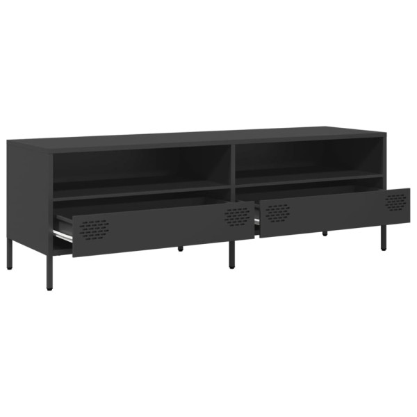 Mueble para TV acero laminado en frío negro 135x39x43.5 cm M 5