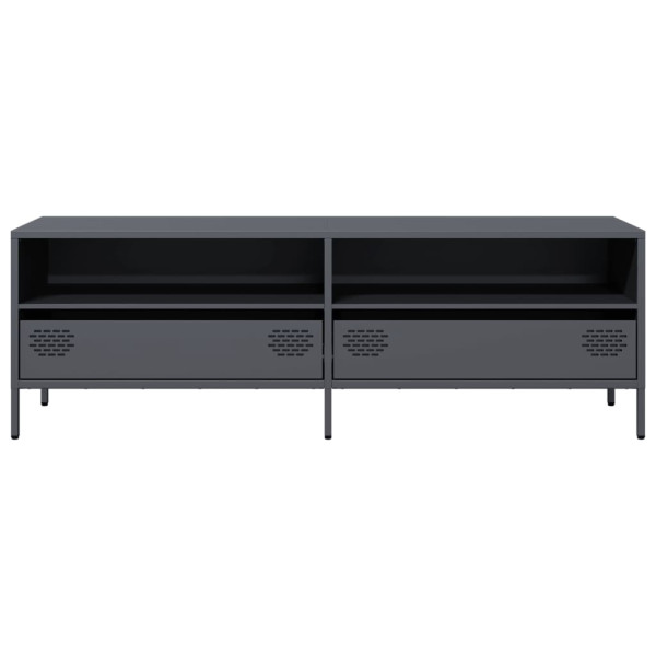 Mueble de TV acero laminado en frío antracita 135x39x43.5 cm M 4