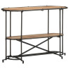Mesa consola madera maciza de acacia 110x42x76 cm 2