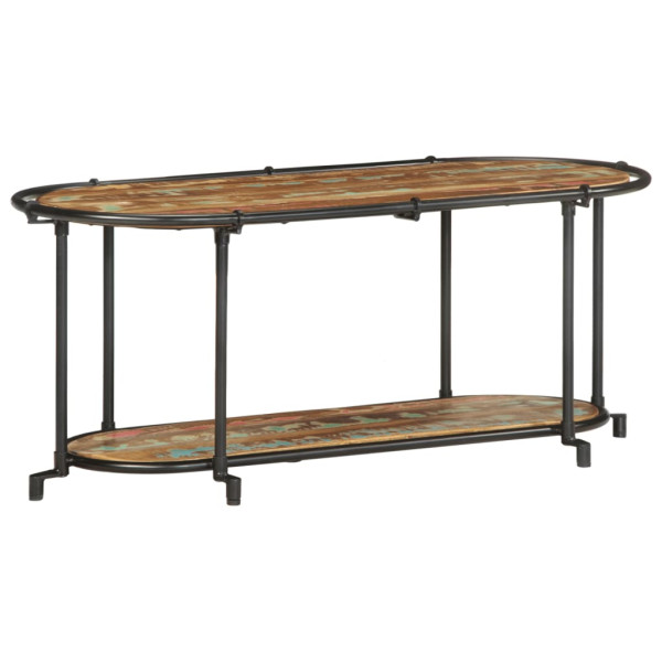 Mueble de TV madera maciza reciclada 100x42x40 cm M 2