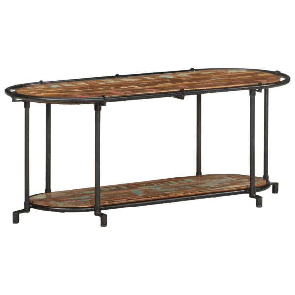 Mueble de TV madera maciza reciclada 100x42x40 cm M 3