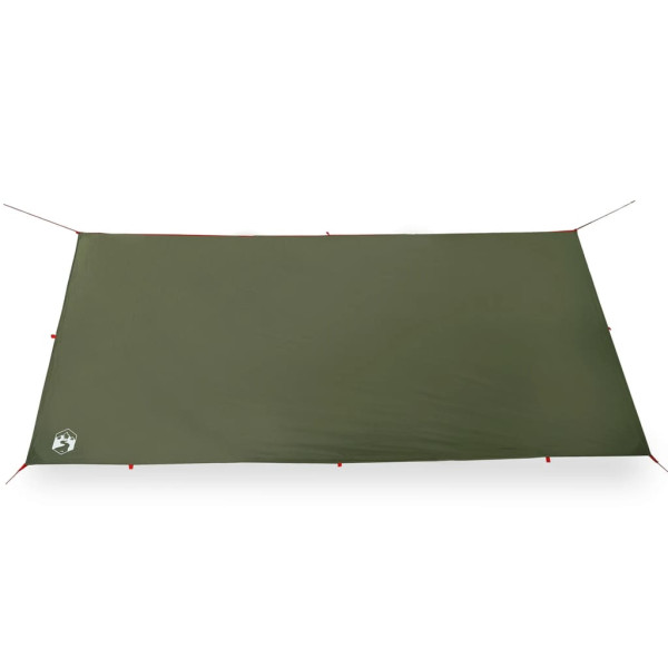 Lona de camping impermeable verde oliva 406x306 cm M 5