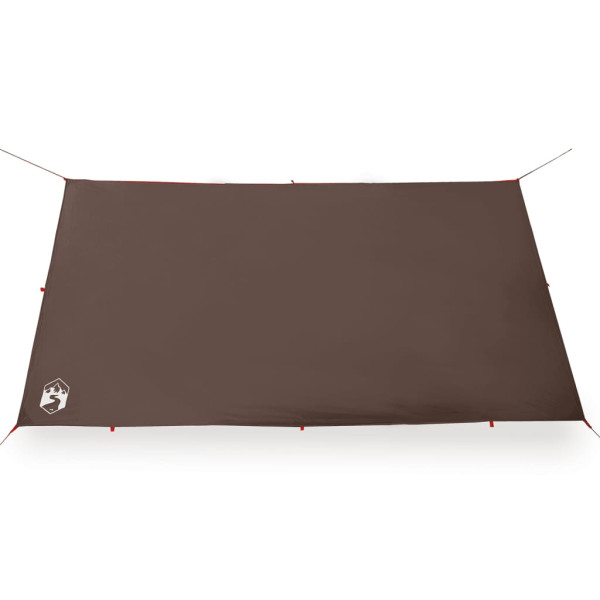 Lona de camping impermeable marrón 366x306 cm M 5
