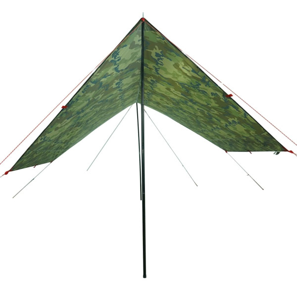 Lona de camping impermeable camuflaje 462x306x211 cm M 4