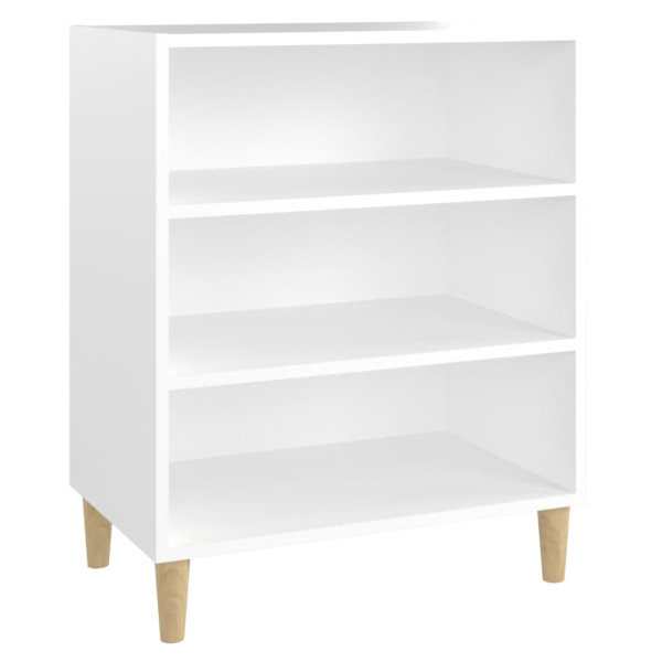 Aparador de madera contrachapada blanco 57x35x70 cm M 2
