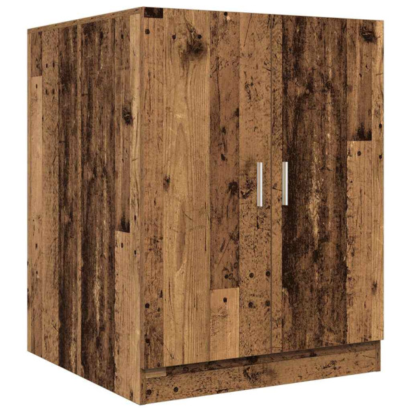Armario de lavadora madera envejecida 70.5x71.5x91.5 cm M 2