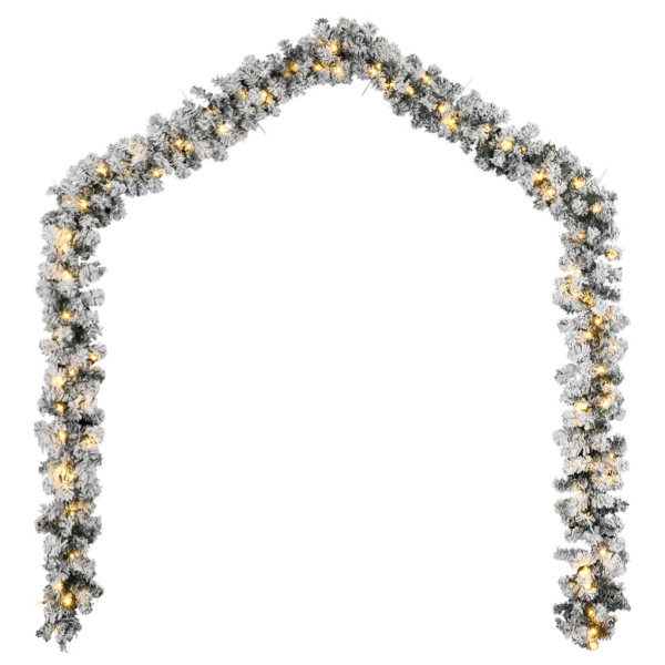 Grinalda de Natal com luzes LED 20 m PVC verde M 4