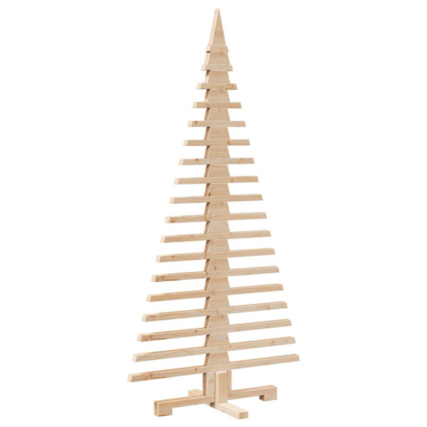 Árbol de Navidad de madera de adorno madera maciza pino 150 cm M 2