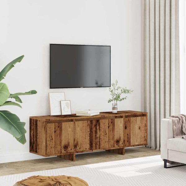 Mueble de TV madera ingeniería madera envejecida 120x30x40.5 cm M 3