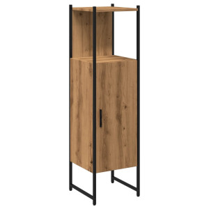 Armario de baño madera ingeniería roble artisan 33x33x120.5 cm H